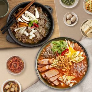 부대찌개 5팩 + 버섯뚝배기불고기 5팩 총10팩