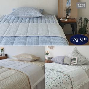 {1+1} 여름 시어서커 차렵이불 2장세트 /여름이불 1+1