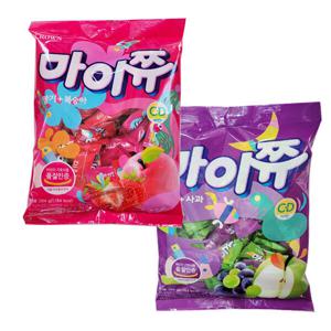 크라운 마이쮸 포도+사과/딸기+복숭아 284g(혼합10봉)