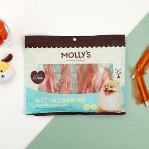 몰리스 화이트스틱껌 소프트 치킨 400g