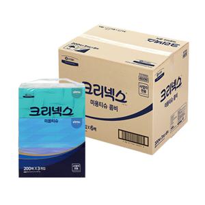 유한킴벌리 미용티슈 클래식 각티슈 천연펄프 무형광 사각 티슈 뽑아쓰는 곽휴지 200매 18각 4600161