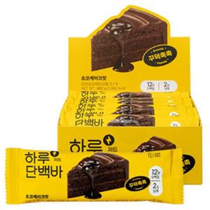 프로틴방앗간 하루단백바 단백질바 제트 초코케이크맛 40g 12개