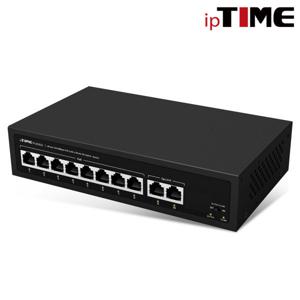 IPTIME POE802 8포트 PoE 스위칭허브 2포트기가업포트+1SFP 120W지원 스타배송