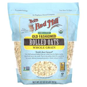 (아이허브) Bobs Red Mill (밥스 레드 밀) 유기농 올드 패션 롤드 오트 통곡물 907g(32oz) 해외직구