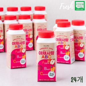 비건 유기농100% 야채사랑 ABC 주스 180ml(24개입) 비건 유기농100% 야채사랑 ABC 주스 180ml(24개입)