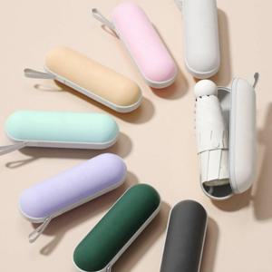 (1+1) UV 차단 암막 우양산 캡슐 파우치 미니우산(10가지 색상)