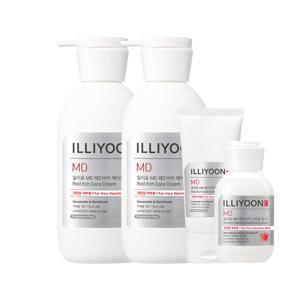 일리윤MD 레드이치 케어크림 330ml 2개  +75ml + 레드이치 고보습 워시 50g