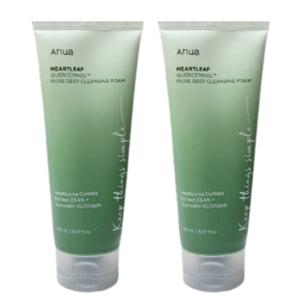 1+1 아누아 어성초 쿼세티놀 모공 딥 클렌징폼 150ml 피지케어 노폐물제거 모공관리