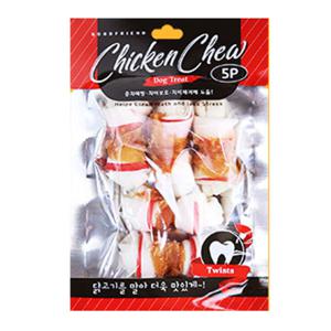 굿프랜드 치석제거 밀크껌 강아지 애견간식 소형견 대형견 껌간식 치킨츄 5P X 10개