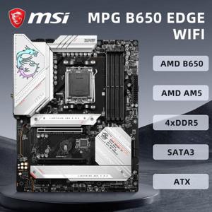 MSI MPG B650 EDGE 와이파이 마더보드 소켓 AM5 Ryzen 7 7700X 7800X3D 5 CPU 2xDDR5 3xM.2 1x HDMI Mini-I