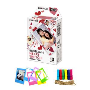 인스탁스 디자인 미니필름 하트스케치 1P (10장) +선물세트