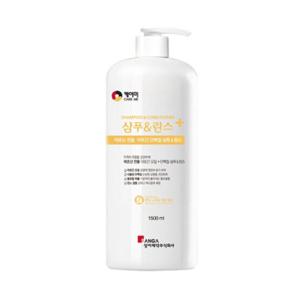 케어미 어르신 전용 대용량 샴푸린스 1500ml 요양원 병원 필수