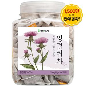 엉겅퀴차 100티백 1500만 티백 판매 돌파 친환경 필터