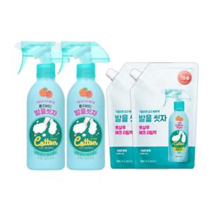온더바디 코튼풋 발을씻자 풋샴푸 자몽 385ml 2개+리필 500ml 2개