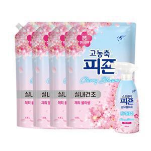 (한정판) 고농축피죤 체리블라썸 1.6L (3+1) 4개 +증정