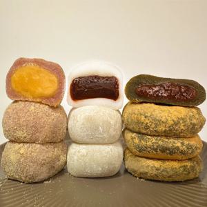 차비찹쌀떡 모듬3가지맛 고구마옛날쑥콩 (55g X 15개입) (개별포장) 찹쌀떡만26년/살수록할인