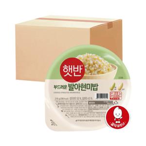 햇반 발아 현미밥 210g 36개