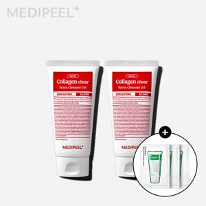 메디필(1+1)레드 락토 콜라겐 클리어 폼 클렌저 2.0 120ml 모공약알칼리성 (+증정 시카클리어 4ml x3)
