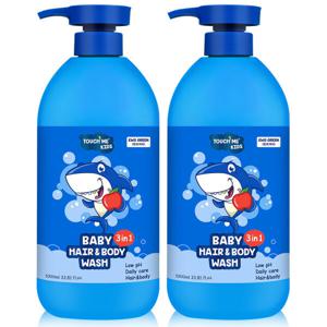터치미 키즈 올인원 유아 대용량 샴푸 바디워시  1000ml 2개