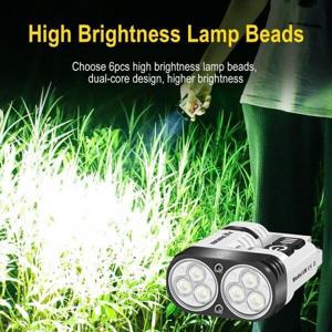 BORUiT U6 LED 손전등 키체인 라이트 SST20 1600LM 20W 매우 밝은 휴대용 미니 토치 충전식 작업등 자석