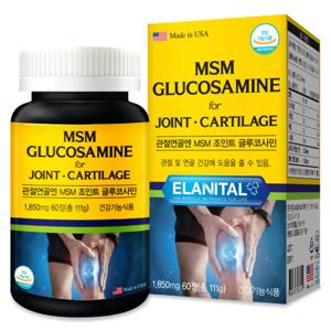 MSM 엠에스엠 조인트 글루코사민 1850mg 60정 소비기한:25-09-01