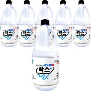 다정다감 살균 표백 청소 해드림 락스 2L 6개 화장실 욕실 청소 대용량 업소용