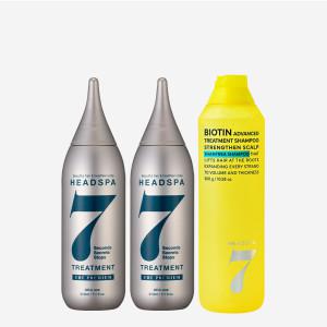 더 프리미엄 극손상모 트리트먼트 볼륨Up 210ml 2개 +비오틴 샴트리 샴푸 300g