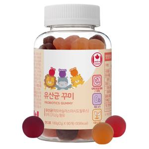 프로바이오틱스 유산균 꾸미 키즈 구미 젤리 제리 어린이 청소년 90구미 1병