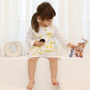 아기잠옷 국내생산 레모니 메쉬 수면조끼(롱) 여름 이불 대용 백일 돌 두돌 유아동실내복_그린베베