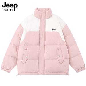 JEEP SPIRIT 지프 패딩 여 겨울 신상 베이커리 박시 패딩