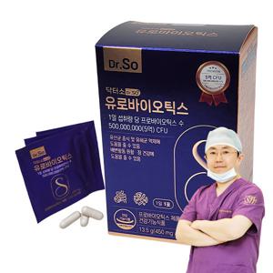 닥터소 유로바이오틱스 유산균19종 크랜베리성분 장 방광배뇨 건강 휴대간편 30캡슐 1개