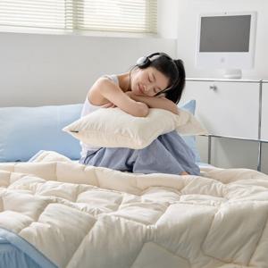 마카롱 먼지없는 알러지케어 간절기 차렵이불 세미마이크로 솜뭉침방지 가벼운 SS/Q