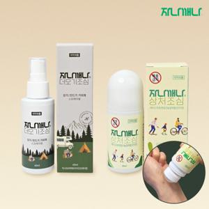 자나깨나 더 이카리딘15%모기기피제 60ml + 바르는 모기약 50ml 벌레 물렸을때 볼타입 쿨링 가려움완화  1+1