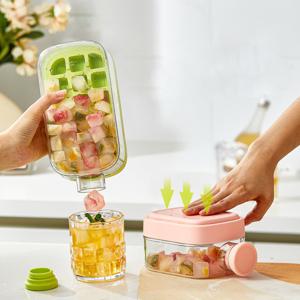 1+1 2in1 얼음트레이 물병  아이스볼 얼음메이커 가정용 휴대용 500ml