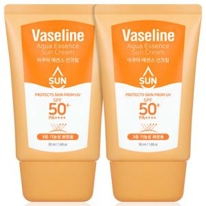 C2Y 바세린 에센스 아쿠아 선크림  50ml 2개 유기자차 SPF50+ PA++++