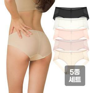 (15+12%쿠폰)(5매세트) 비비안 외 여성 노라인 햄팬티 / 심리스 여자 팬티 면스판 모달