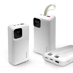 22.5W 일체형 고속 보조배터리 10000mAh  C타입 8핀 케이블 내장