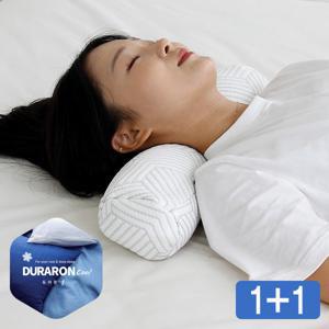 폴랑 1+1 듀라론 쿨 메밀 경추 목침베개 냉감 높은 거북목 베개 25년형 100% 국내제작