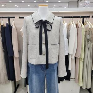 [온앤온]카라넥 리본 크롭자켓njw4mj4940