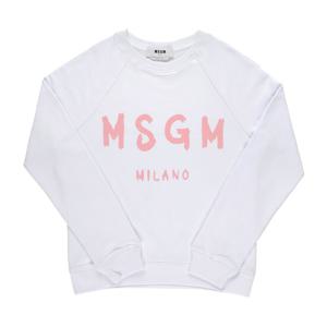 MSGM 3741MDM513 247799 01A 브러시드 로고 여성 맨투맨