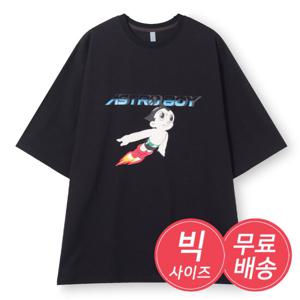 국내생산 피그먼트 남자 반팔 티셔츠 AC5-TSH-Q024-블랙