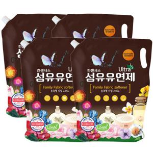 컨센서스 3배농축유연제 베이비파우더(리필) 2.05L x4