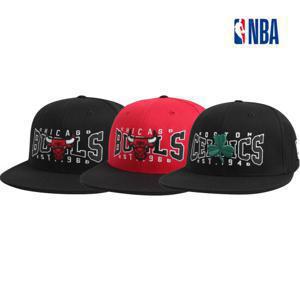 NBA 남성 어센틱 농구팀 아트웍 플렉스핏 밴딩 스냅백 모자 N255AP613P