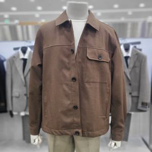 [앤드지]밑단 스트링 세미오버핏 셔츠형 자켓 BZF2WC1101 BR