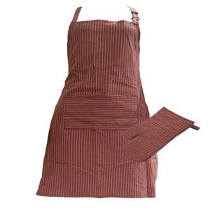 [한일카페트]요리할땐 라인 주방앞치마+장갑 SET (앞치마1매+주