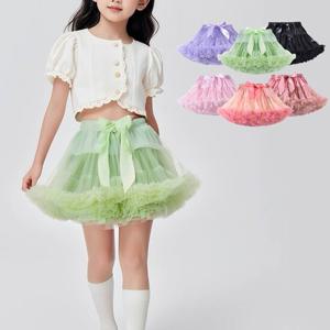 [조이멀티]리본튜튜 여아동 발레 레이스 샤 치마 205690