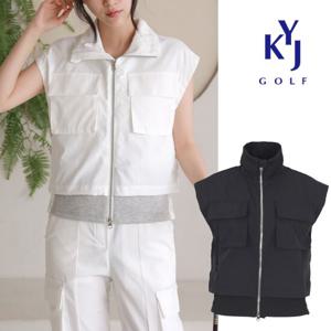 봄가을 플랩 포켓 퍼포먼스 하이넥 여성 골프 조끼 DPSLVE61