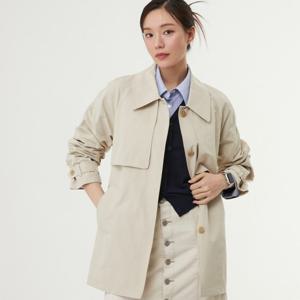 플라스틱아일랜드  (PR1WJ232) 스탠카라 하프 자켓