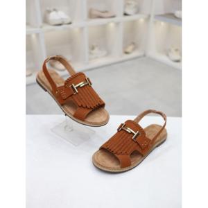 [코디엘루]태슬 캐주얼 플랫 슬링백 샌들 2cm CDSP500752