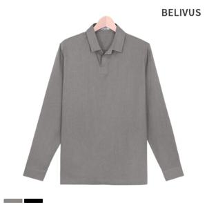 [빌리버스] 남성 린넨 셔츠 일반핏 카라 무지 긴팔 남방 BBI039